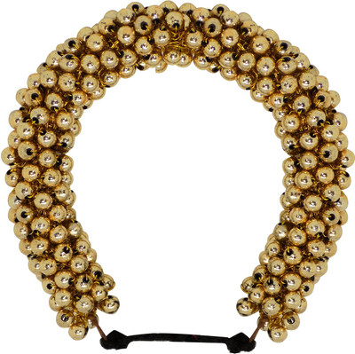 

MORGES Artificial Hair Gajra For Bridal Hair Bharatnatyam Kuchipudi Dance Hair Accessories For Women Hair Accessory Set(Gold)
