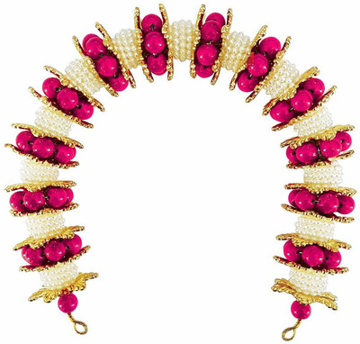 

Iyaan New Design Artificial Gajra For Girls And Moti Gajra For Hair Bun(Pink)