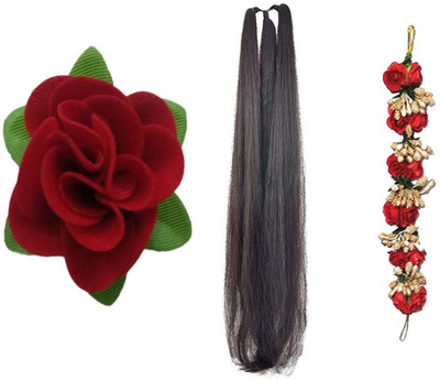 

GadinFashion Pack of 3 Hair Styling Accessories for Girls / Women for wedding/ Festive Hair Accessory Set(Multicolor)