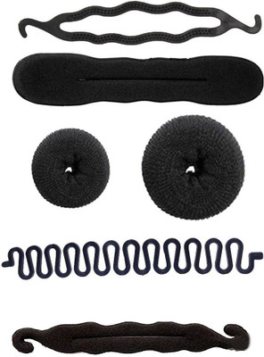 

S R Enterprises styling easy tool (pack of 6 pcs) Hair Accessory Set(Black)