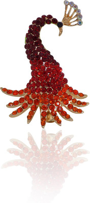 

Majik 1 Pcs Party Wear Hair Brooch Pins For Kids And Adults Beautiful Peacock Shape Pin For Gift Purpose Hair Clip(Multicolor)