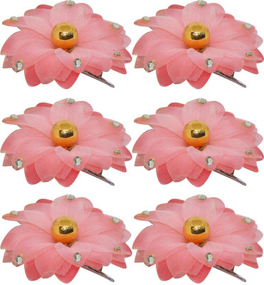 

Confidence Hair Clip Brooch Pins Accessories For Women Girl Bridal For Wedding Function Use Set Of 6 Pcs Hair Accessory Set(Multicolor)