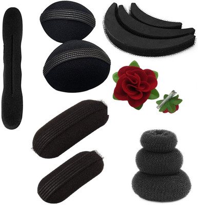 

GadinFashion Pack of 12 Useful Hair Accessories for Women/ Girls for Festive / Hair Styling Hair Accessory Set(Black)