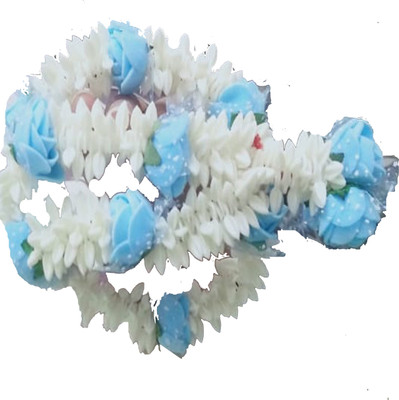 

S R Enterprises hair flower gajra juda (pack of 1pcs ) Hair Accessory Set(Blue)