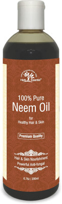 

Herb Essential Pure Neem Oil for skin & Hair care - 200 ml Hair Oil(200 ml)