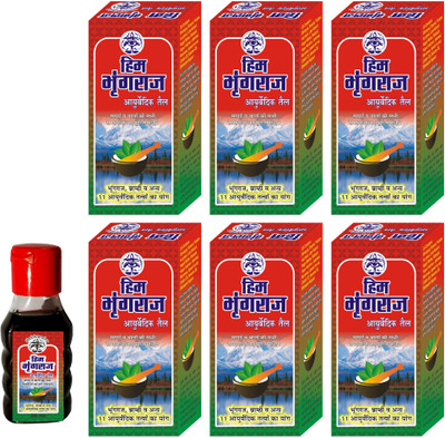

Bhimseni Karyalay Him Bhringraj Ayurvedic Oil 50 ml (PACK OF 6) Hair Oil(300 ml)