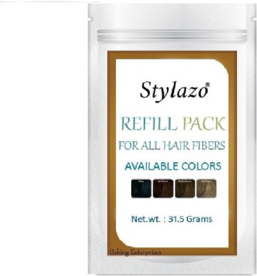 Stylazo Hair Building Fibers Refill Pack for All Fibres (31.5gm , Dark Brown) (Hair Loss Concealer)(1 ml)