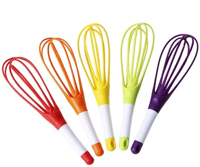 

Anytech Pack of 5 Plastic TIK Tok Whisk Magic Ballon Cream Egg Beater 0 W Hand Blender(Purple)