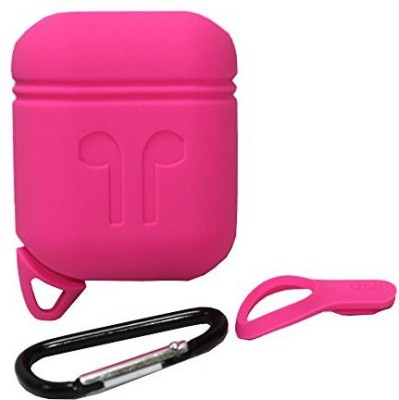 J Silicone Press and Release Headphone Case For Universal(Full Pink)