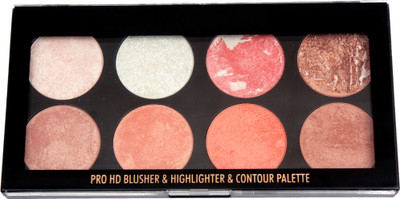 

Optra Original High Quality Sivanna Colors Pro HD Blusher & Highlighter & Contour Palette -02 Highlighter(2)