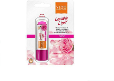 

VLCC Lovable Lips Rose Lip Balm with SPF 15 - Pack of 2 Rose(Pack of: 2, 4.5 g)