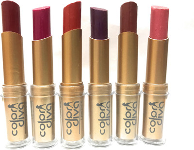 

Color Diva Matte Lipstick(Pack Of-6)(Multicolour)