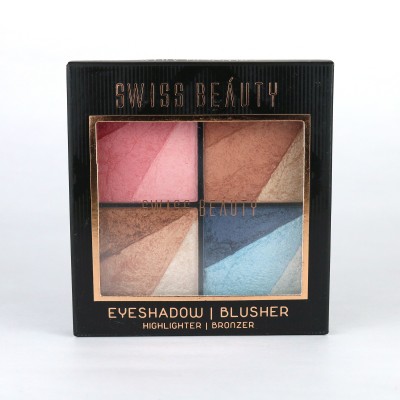 

Swiss Beauty Eyeshadow | Blusher | Highlighter | Bronzer Multi Purpose Palette 03