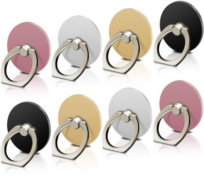 befunky Mobile Ring Holder Stand [Round Shape] Finger Grip (Universal) Pack of 8 - Mix Colors Mobile Holder