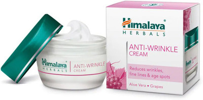 

Himalaya ANTI-WRINKLE CREAM W/ ALOEVERA AND GRAPES(50 g)