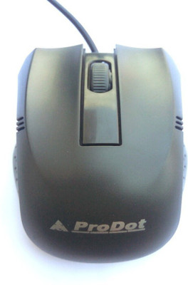 PRODOT MU253 Wired Optical Mouse 033 Wired Ambidextrous Optical Mouse(USB 3.0, Black)