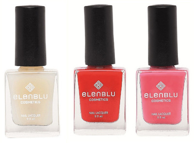 

Elenblu White Water Top - Top Coats Nail Polish & Set of 2 - Wicked & Chestnut (9.9ml Each) Matte Nail Polish(Pack of 3)