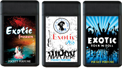 

Exotic FROZEN , PLAY AND ROCK N ROLL LONG LASTING POCKET PERFUMES Perfume - 60 ml(For Men & Women)