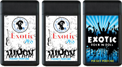 

Exotic PLAY , PLAY AND ROCK AND ROLL LONG LASTING POCKET PERFUMES Perfume - 60 ml(For Men & Women)