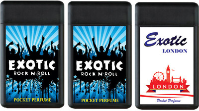 

Exotic ROCK N ROLL , ROCK N ROLL AND LONDON LONG LASTING POCKET PERFUMES Perfume - 60 ml(For Men & Women)