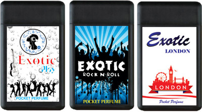 

Exotic PLAY , ROCK N ROLL AND LONDON LONG LASTING POCKET PERFUMES Perfume - 60 ml(For Men & Women)
