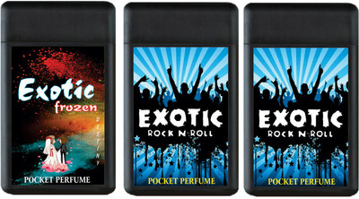

Exotic FROZEN , ROCK N ROLL AND ROCK N ROLL LONG LASTING POCKET PERFUMES Perfume - 60 ml(For Men & Women)