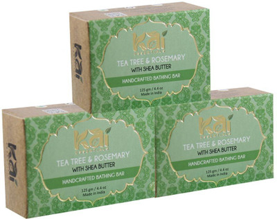 

Kai Essentials Tea Tree & Rosemary Handcrafted Bathing Bar(375 g, Pack of 3)