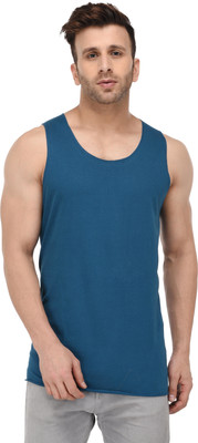 Kay Dee Solid Men Scoop Neck Light Blue T-Shirt