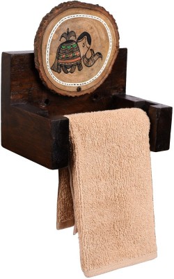 AAKRITI ART CREATIONS AAC-41-32-06 Brown Towel Holder(Wooden)