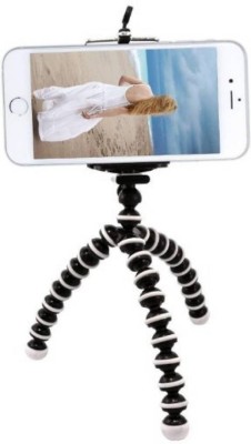 ZEDOFF comfortable best mini stand flexible handy Octopus Gorilla Soft (6 Inch ) Flexible For Digital Camera Video Camcorder Stand Medium A1 Tripod (Supports Up to 1 kg) Tripod, Monopod(White, Black, Supports Up to 1500 g)