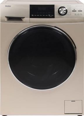 Haier 8 kg Fully Automatic Front Load Washing Machine with In-built Heater Gold(HW80-BD12756NZP)   Washing Machine  (Haier)