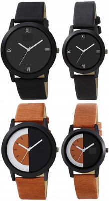 HARMI CREATIVE New Designer & Stylish Pack of 4 Couple Watch for Men & Women Combos Set of mens & Womens Analog Watch - For Couple