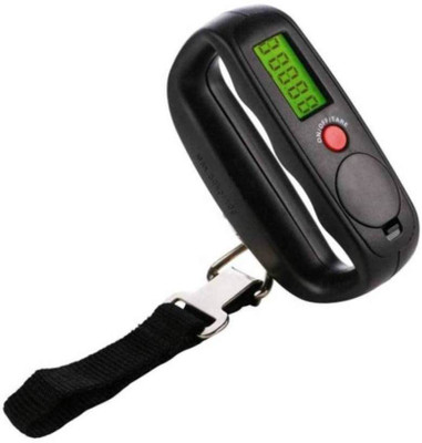 

Granny Smith Portable Digital LCD Electronic Luggage Weighing Scale Hanging 50kg Pocket Backlight Belt Weighing Scale(Black)