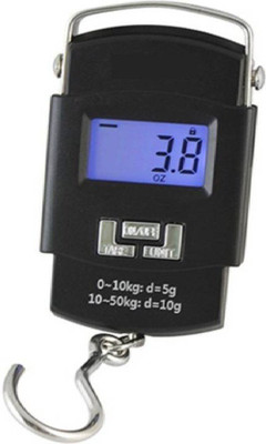 

stepgear 0Kg Portable Hanging Luggage Weight Machine Digital for Weighing Household Items Weighing Scale (Black) Weighing Scale(Black)