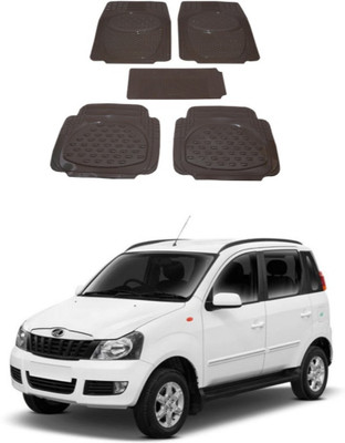 Autoxygen Rubber Standard Mat For  Mahindra Quanto(Beige)