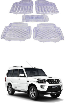 Autoxygen Rubber Standard Mat For  Mahindra New Scorpio(White)