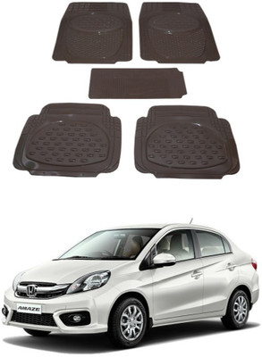 Autoxygen Rubber Standard Mat For  Honda Amaze(Beige)