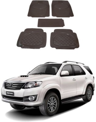 Autoxygen Rubber Standard Mat For  Toyota Fortuner(Beige)