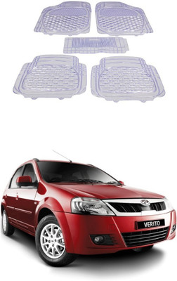 Autoxygen Rubber Standard Mat For  Mahindra Verito(White)