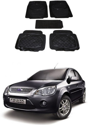 Autoxygen Rubber Standard Mat For  Ford Fiesta Old(Black)