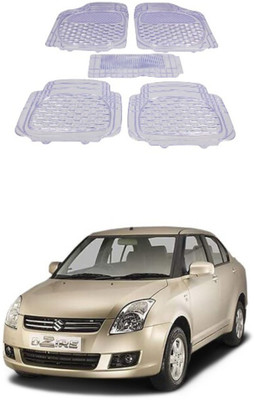 Autoxygen Rubber Standard Mat For  Maruti Suzuki Swift Dzire(White)