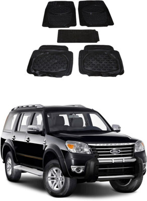 Autoxygen Rubber Standard Mat For  Ford Endeavour(Black)