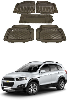 Autoxygen Rubber Standard Mat For  Chevrolet Captiva(Brown)