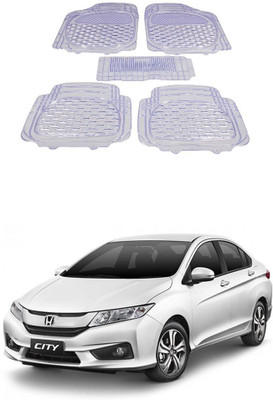 Autoxygen Rubber Standard Mat For  Honda City(White)