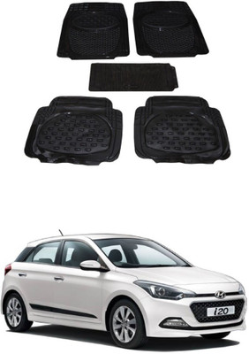 Autoxygen Rubber Standard Mat For  Hyundai Elite i20(Black)