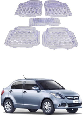 Autoxygen Rubber Standard Mat For  Maruti Suzuki Swift Dzire(White)