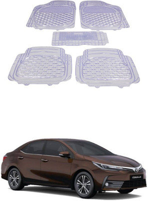 Autoxygen Rubber Standard Mat For  Toyota Corolla(White)