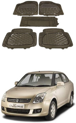 Autoxygen Rubber Standard Mat For  Maruti Suzuki Swift Dzire(Brown)