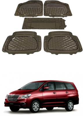 Autoxygen Rubber Standard Mat For  Toyota Innova(Brown)