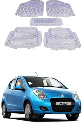 Autoxygen Rubber Standard Mat For  Maruti Suzuki A-Star(White)